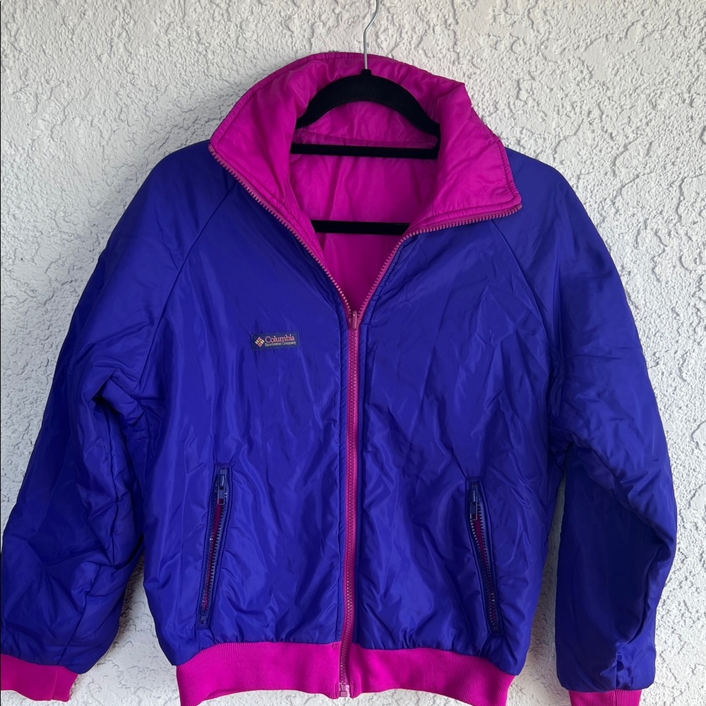 Vintage 90's Columbia women Purple and Pink Jacket